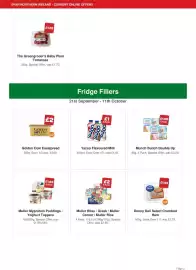 Spar leaflet Page 2: Denny Deli Select Crumbed Ham €1,55, Muller bliss / greek / muller corner / muller rice €2,00