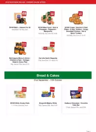 Spar leaflet Page 4: McColgans Mince & Onion / Chicken & Ham / Cottage / Steak & Gravy Pies €1,79