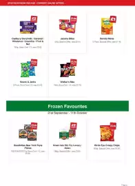 Spar leaflet Page 8: Cadbury dairy milk caramel wholenut crunchie fruit & nut €2,00, Jacobs Bites €1,65
