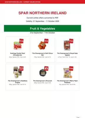 Spar leaflet (valid until 11-10)