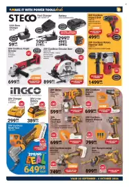 Mica catalogue Page 6: 20V Cordless Circular Saw STECO €899,99, 20V Cordless Angle Grinder SXG-20 €699,99