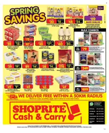 Shoprite catalogue Page 1: Dairing Amasi €60,00, D'LITE 37% FAT SPREAD TUB 2x500g €35,00