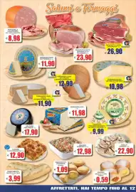 Volantino SuperOne Pagina 4: Pecorino perla nera €17,90, Formaggio 6 mesi Latteria di Enemonzo €10,98