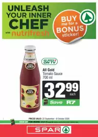 Spar catalogue Page 2: UNLEASH YOUR INNER with CHEF nutrifresh BUY me for a BONUS sticker! 154 THE ORIGINAL COLOURANTS