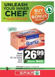 Spar catalogue Page 5: Rama Original 70% Fat Spread Brick €26,99