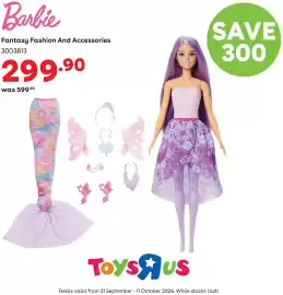ToysRUs catalogue Page 8: Barbie Fantasy Fashion And Accessories €299,90