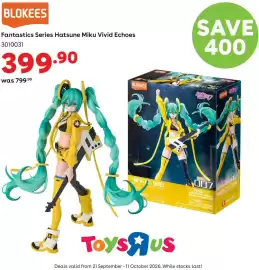 ToysRUs catalogue Page 9: BLOKEES Fantastics Series Hatsune Miku Vivid Echoes €399,90