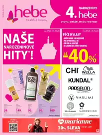Hebe leták Strana 1: NAROZENINY hebe 4. hebe health & beauty NAŠE NAROZENINOVÉ HITY*! 22.09.26-05.10.26 VYMYSLI SI PŘÁNÍ