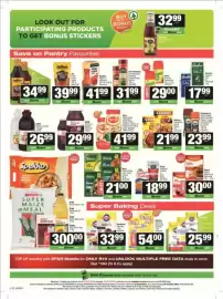 Spar catalogue Page 6: All gold - tomato sauce €32,99, Potjie sauce €39,99