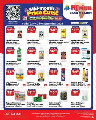 Africa Cash and Carry (valid until 28-09)