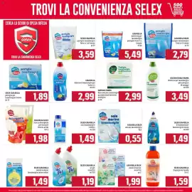 Volantino Emisfero Pagina 19: Casa Bella Selex sale per lavastoviglie €0,55, Casa Bella Selex power drops wc €1,99