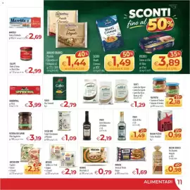Volantino MerSi Supermercati Pagina 11: Valfrutta Caponata di Verdure €2,18, Scelta Oro Funghi Champignon al Naturale €1,09