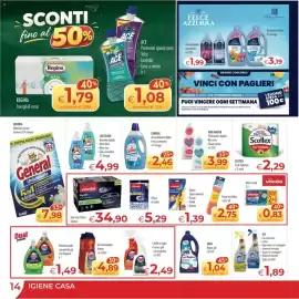 Volantino MerSi Supermercati Pagina 14: General Ammorbidente diluito Fresca primavera €2,46, Ace sgrassatore cucina €1,89