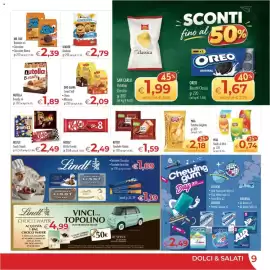 Volantino MerSi Supermercati Pagina 9: Nutella B-ready €1,89, Pata Patatina Grigliata €2,18
