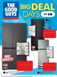 The Good Guys catalogue week 39 Page 2: LG 420L Bottom Mount Refrigerator, LG 243L Top Mount Refrigerator