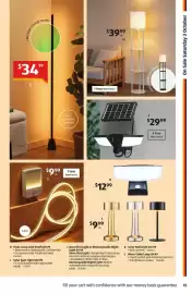 ALDI catalogue Page 15: Ambience Floor Lamp €34,99, Floor Lamp with Shelf €39,99