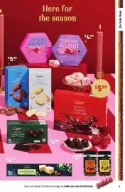 ALDI catalogue Page 5: Sweet Sensations Turkish Delight €4,99, Choceur Delightful Flaked Truffles €5,99