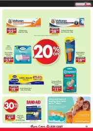 Pharmacy4Less catalogue Page 13: Band-Aid Tough-Strips Fabric €4,89, Scholl GelActiv Work & Boot Insole €19,99