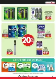 Pharmacy4Less catalogue Page 5: Optrex Acti-Mist Eye Spray €15,99, Nicorette QuickMist mouthspray €24,99