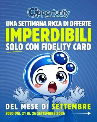 Opportunity Shop (valido fino al 26-09)