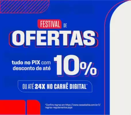 Casas Bahia (válido até 30-09)