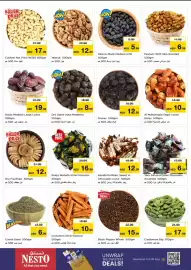 Nesto catalogue Page 5: KILLER PRICE 27.99 AED 17.99 Cashew Nut Plain W320 500gm كاجو سادة 500 جم 27.99 AED 19.99 Dates