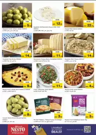 Nesto catalogue Page 9: 9.99 AED 5.99 500Gm Egyptian Green Olives Jumbo 500Gm زيتون أخضر مصري جامبو 500 جم Unsalted Cow