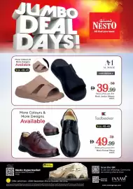 Nesto catalogue Page 1: JUMBO DEAL DAYS! نستو NESTO All that you need. More Colours & More Designs Available Size 40-45