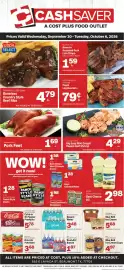 Cash Saver Slidell weekly ad week 40 Page 1: Northern Fed Pork Feet €1,69, Usda select boneless country style beef ribs €4,79
