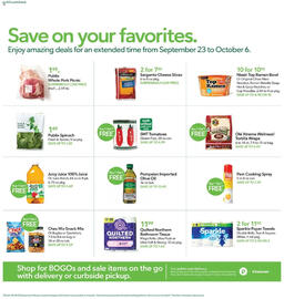 Publix weekly ad week 39 Page 20: Olé Xtreme Wellness! Tortilla Wraps, Publix Spinach €1,49