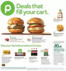 Publix weekly ad week 39 Page 1: Coca-Cola soft drink products, Publix Bakery Macadamia Cookie Bites €4,59