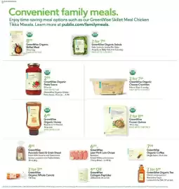 Publix weekly ad week 39 Page 10: GreenWise Organic Cheese Crumbles €7,00, GreenWise Organic Pasta Sauce €2,99