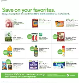 Publix weekly ad week 39 Page 20: Olé Xtreme Wellness! Tortilla Wraps, Publix Spinach €1,49