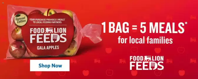Food Lion weekly ad week 39 Page 2: Special Edition YOUR PURCHASE PROVIDES 5 MEALS* TO LOCAL FEEDING PARTNERS. FOOD LION