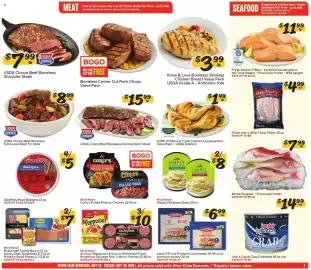 Winn Dixie weekly ad week 39 Page 3: Fresh Salmon Fillets Certified sustainable or Ahi Tuna Steaks €11,99