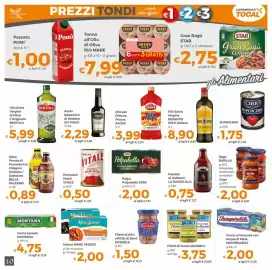 Volantino Tocal Pagina 10: Passata di Datterini La Russolillo €0,75, Tonno al Naturale con Acqua di Mare Insuperabile €2,00