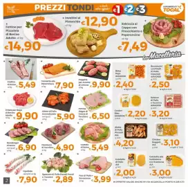 Volantino Tocal Pagina 2: Fettine Magre di Coscia di Tacchino €6,50, Alette di Pollo Aromatizzate €5,90