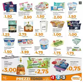 Volantino Tocal Pagina 5: Grana Padano Grattugiato GranTerre €2,75, Burattine PERLA €2,50