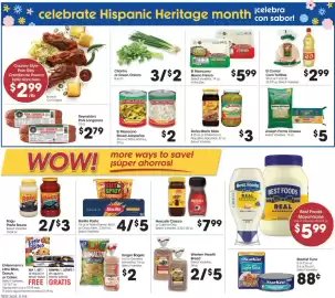 Food 4 Less weekly ad week 39 Page 3: Barilla Pasta €5,00, Best Foods Mayonnaise €5,99