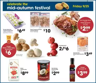Food 4 Less weekly ad week 39 Page 8: Private Selection California Sushi Roll €6,49, Dynasty Rice Panko Bread Crumbs €3,49