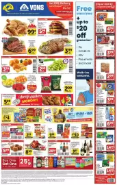 Vons weekly ad week 39 Page 1: General Mills Cereal €4,00, Signature Select Rotisserie Chicken €8,99