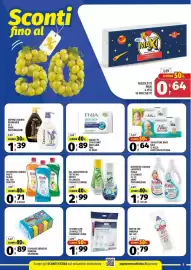 Volantino Vivo Supermercati Pagina 5: Salviettine baby Nice €0,64, Detersivo liquido lavatrice Scala €1,79