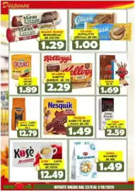 Volantino MercADone Pagina 16: Nesquik barrette maxi choco €1,49, Kellogg's Barretta Mandor €2,29