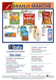 Volantino D'Italy Pagina 16: Patatine We Love Extrafini Pizzoli €2,69, Pizza La Numero Uno Italpizza Margherita €2,49