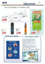 Volantino D'Italy Pagina 10: Spuma volume modella ricci ELIDOR €1,49, Croccantini per gatti PAPPACAT mix €2,99