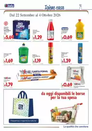 Volantino D'Italy Pagina 11: Detersivo piatti Glare limone €1,69, Vaschetta in alluminio Texroll €0,69