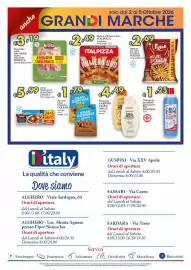 Volantino D'Italy Pagina 16: Patatine We Love Extrafini Pizzoli €2,69, Pizza La Numero Uno Italpizza Margherita €2,49