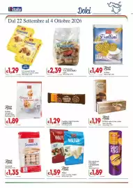 Volantino D'Italy Pagina 6: Wafer cacao, nocciola, vaniglia €1,59, Frollini con gocce di cioccolato €1,89