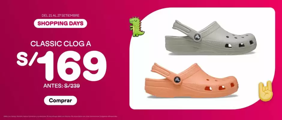 Crocs (válido hasta 29-09)