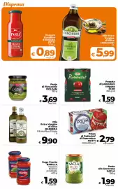 Volantino Ipercoop Radenza Pagina 30: Polpa di Datterini/ di Pomodoro Mutti €2,79, Pesto alla Genovese Saclà €1,99